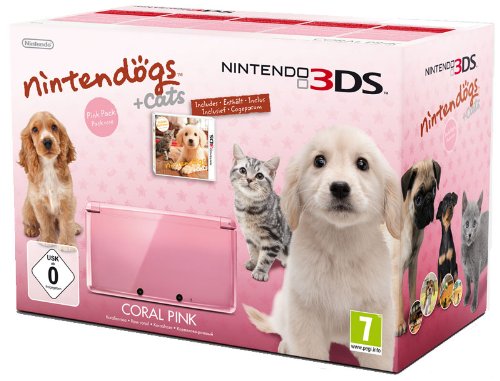 Console Nintendo 3DS - Pack Nintendogs Cats Golden retriever