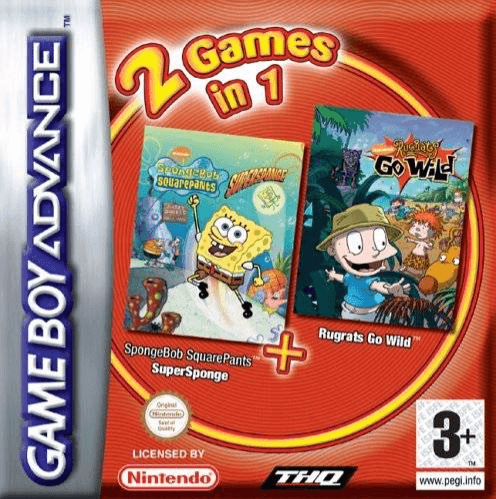 2 Games In 1: SpongeBob SquarePants: SuperSponge / Rugrats Go Wild