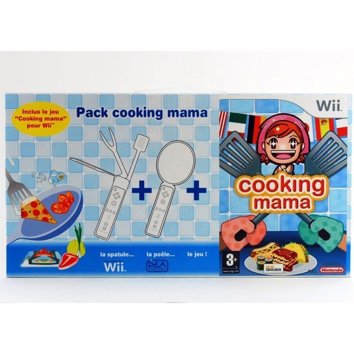 Pack Cooking Mama + accessoires ( Spatules + Poêle)