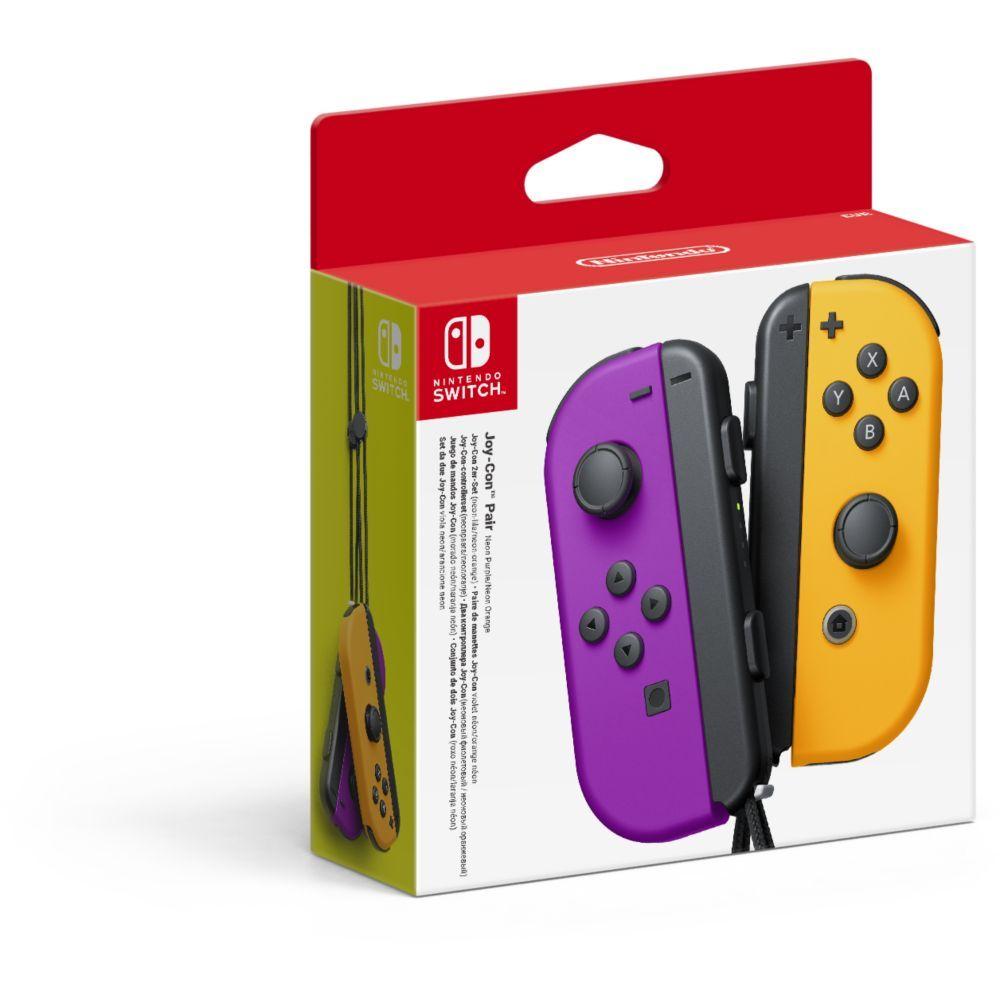 Joy-Con Violet Néon/ Orange Néon 