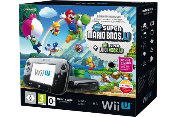 Console Nintendo Wii U 32 Go noire + Mario & Luigi