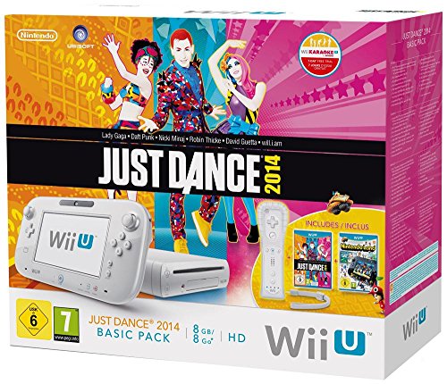 Console Wii U  - 8 Go blanche + Just Dance 2014 + Nintendo Land