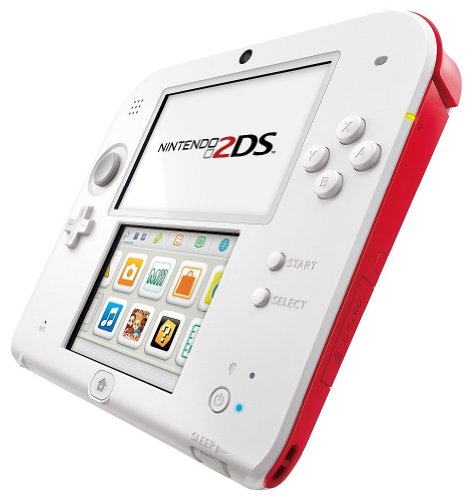 Console Nintendo 2DS - couleur blanche rouge
