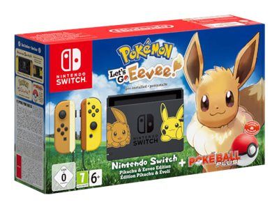 Console Nintendo Switch n Let's Go Eevee! + Poke Ball