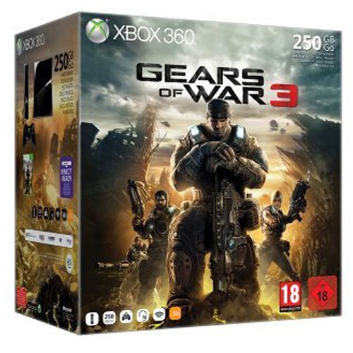 Console Xbox 360 250 Go + Gears of war 3