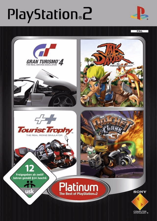 Gran Turismo 4 / Jak and Daxter: The Precursor Legacy / Tourist Trophy / Ratchet & Clank 3 - Platinum