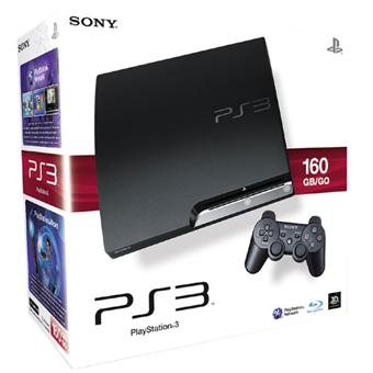 Console PS3 Slim 160 Go- couleur  noire