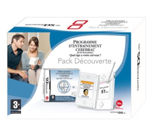 Console Nintendo DS lite - blanche /  programme d'entraînement cérébral