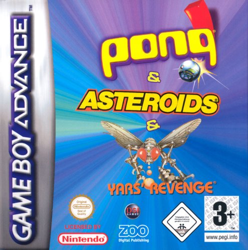Compil : Astéroïd + Pong + Yars revenge