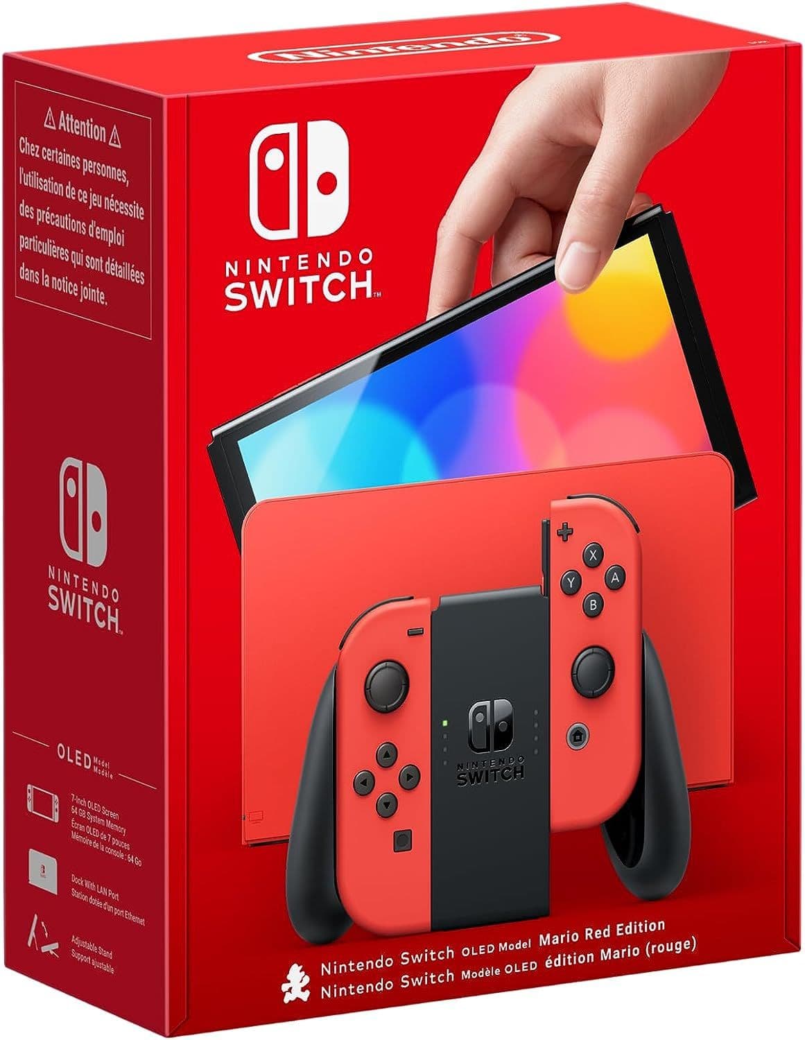 Console Nintendo Switch OLED  - Edition Mario (rouge)