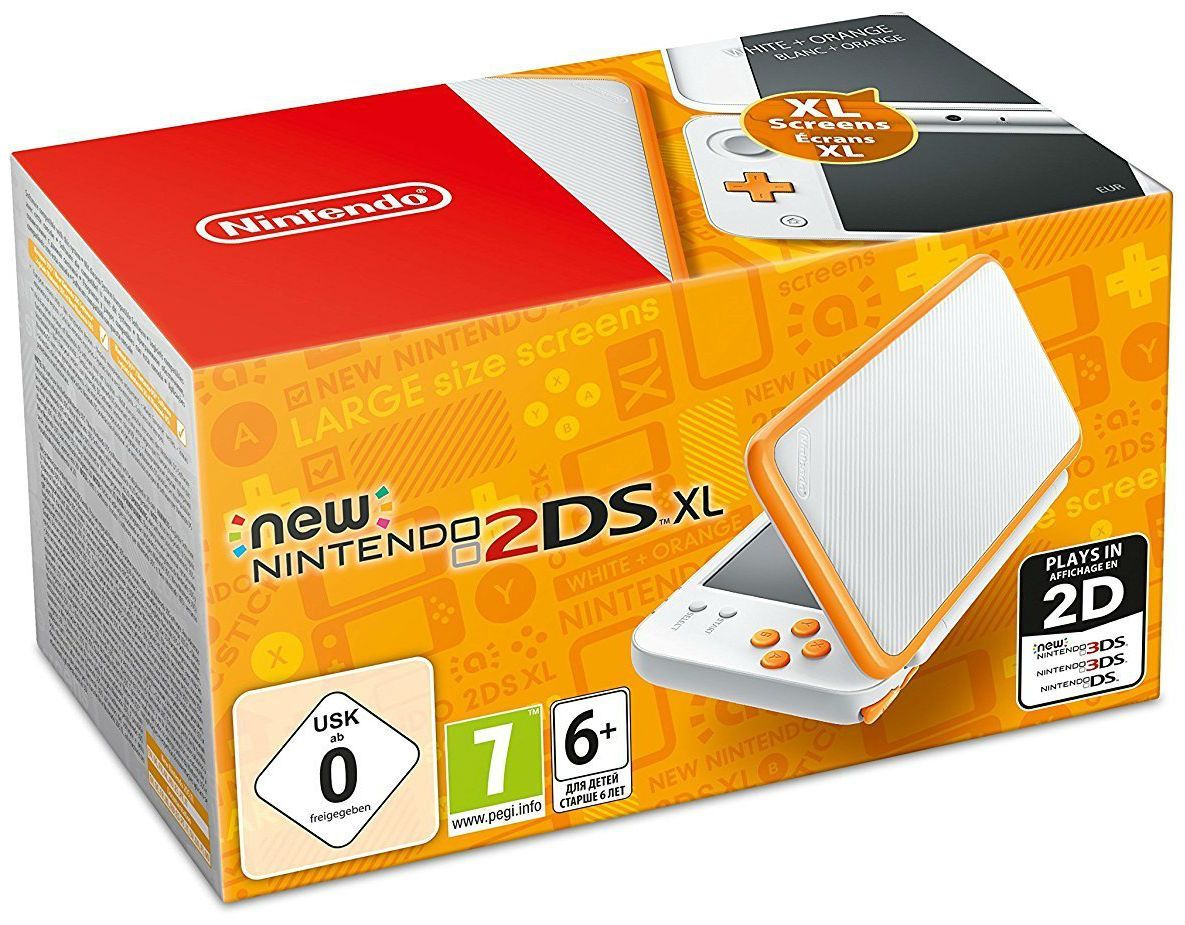 Console New 2DS XL Blanc + Orange
