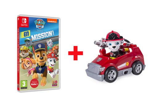 Pack Paw Patrol : La Pat'patrouille En Mission + Mini Fire Cart Marshall 