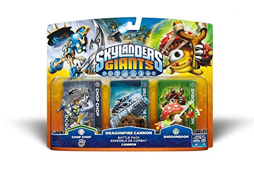 Figurine Skylanders : Giants - Chop Chop + Shroom Boom + Dragonfire Cannon