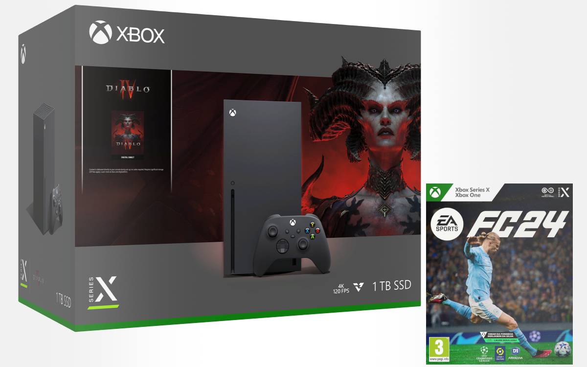 Console Xbox Series X  1 To - Pack Diablo IV + EA Sports FC