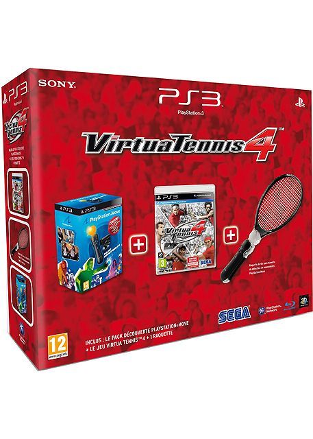 Virtua Tennis 4 + Pack Découverte Ps Move + Raquette