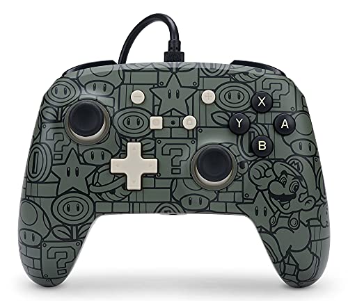 Manette filaire Switch améliorée PowerA -  Power-Up Mario
