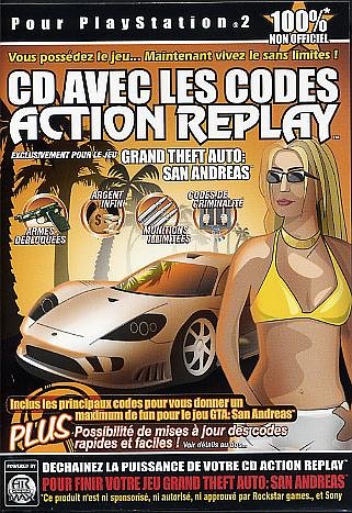 Action Replay :  codes pour GTA San Andreas