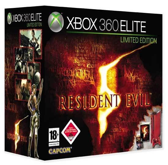 Console Xbox 360 Elite rouge (120 Go)  - Edition limitée Resident Evil 5