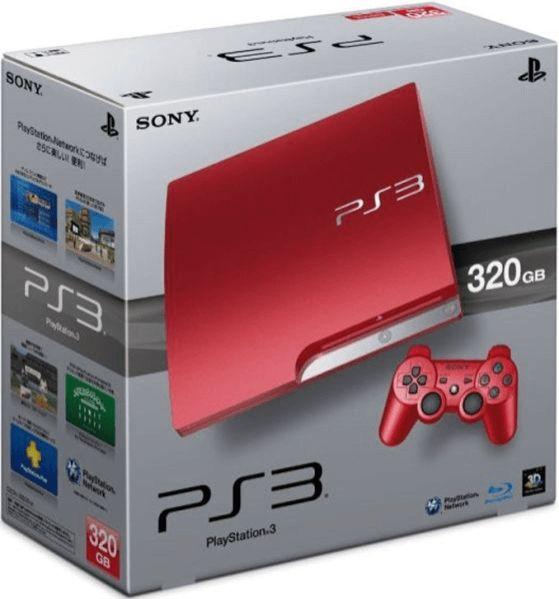 Console PS3 Slim  320 Go - Edition Limitée Rouge