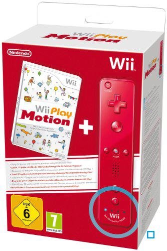 Wii Play Motion : 12 jeux + Télécommande Wii Plus rouge