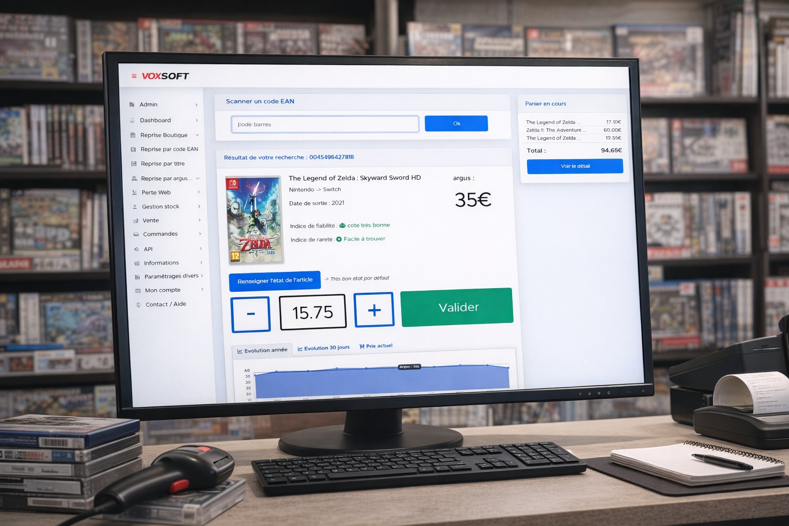 cote argus pro jeux video voxsoft