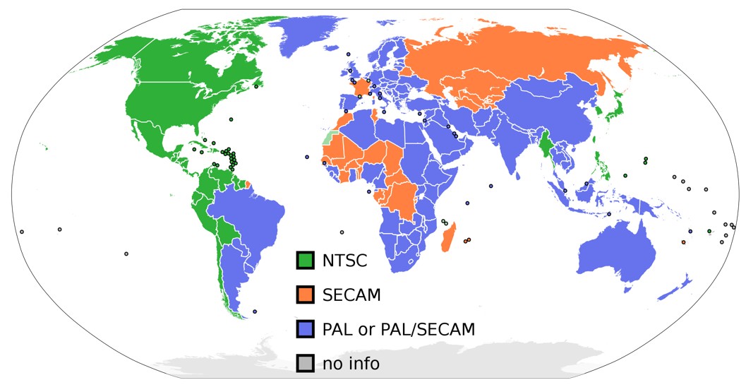 carte PAL NTSC