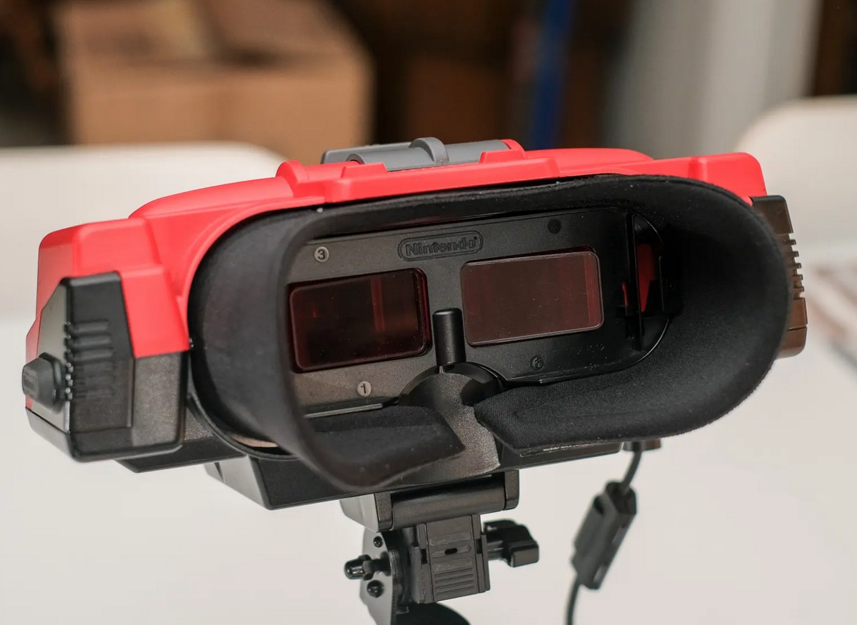 casque virtual boy Nintendo vue intérieur