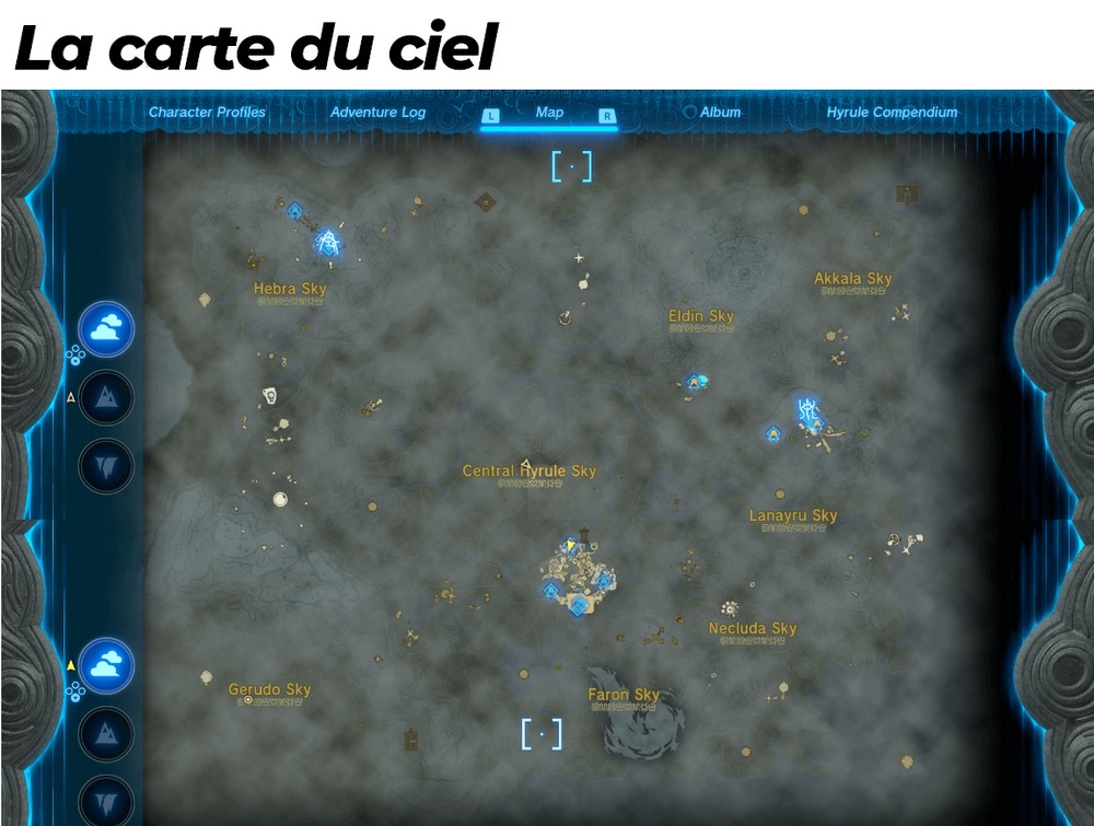 carte céleste Zelda