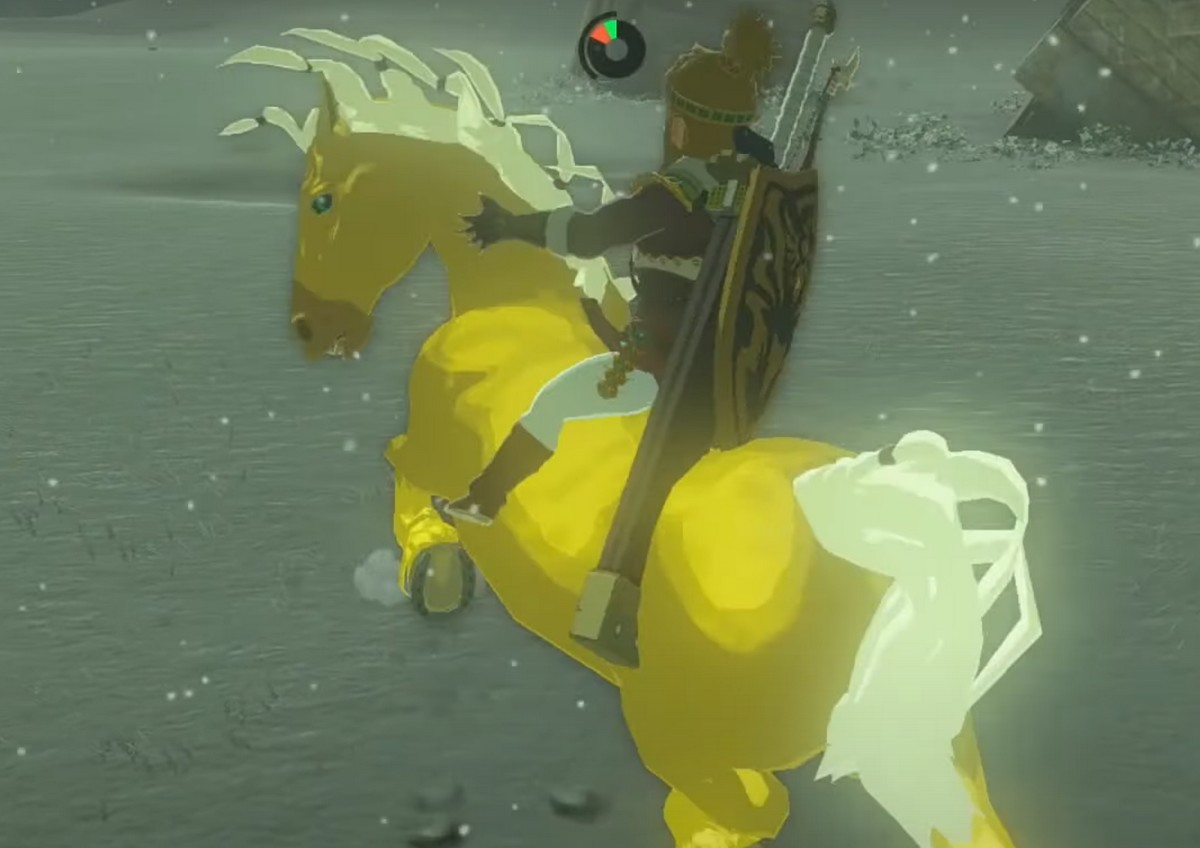 cheval doré de Zelda Totk