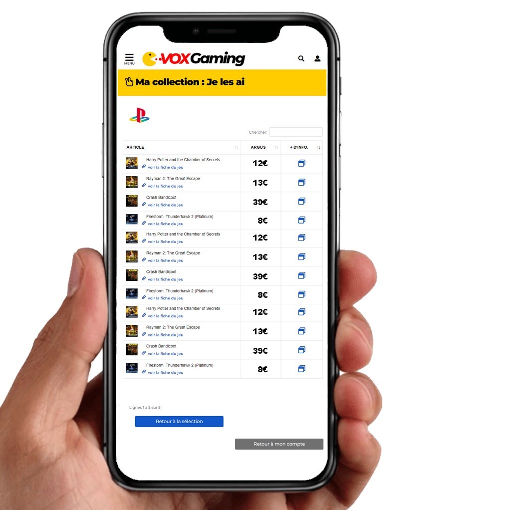 gérer sa collection de jeux vidéo